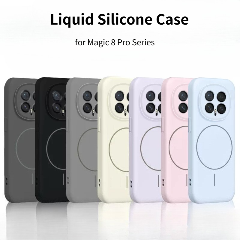 Liquid Silicone Magnetic Phone Case - Coque de téléphone en silicone liquide