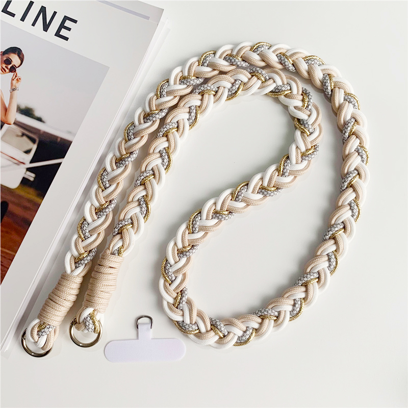 Crossbody Lanyard Neck Strap Case - Lanière de téléphone détachable et réglable,