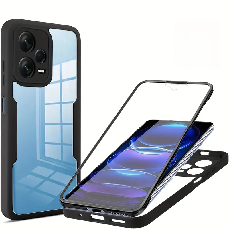 Heavy Duty 360 Full Body Protective Case - Coque transparente intégrale pour Xiaomi Redmi
