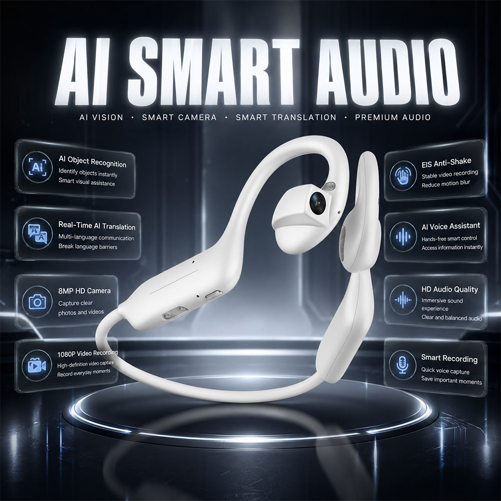 Earphones - NOUVEAUX Écouteurs Bluetooth UHD 1080P avec