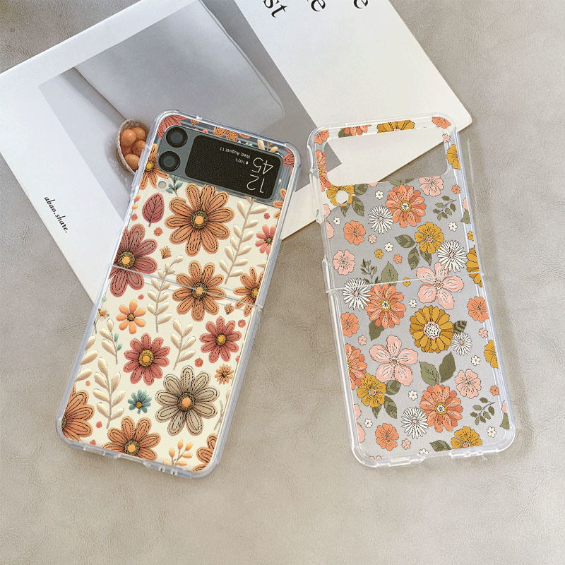Vintage Floral Pattern Soft Case - Coque de téléphone Vintage à imprimé