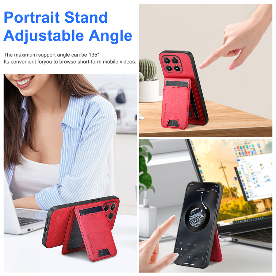Étui de téléphone avec porte-c - Leather Wallet Card Holder Phone Cover avis et prix