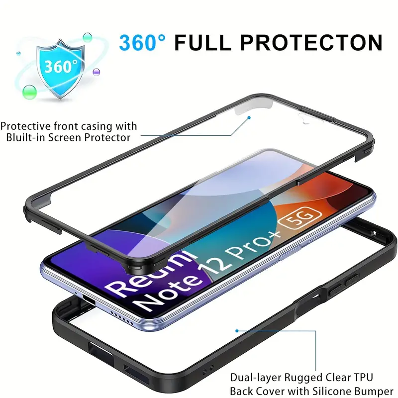 Coque transparente intégrale p - Heavy Duty 360 Full Body Protective Case avis et prix