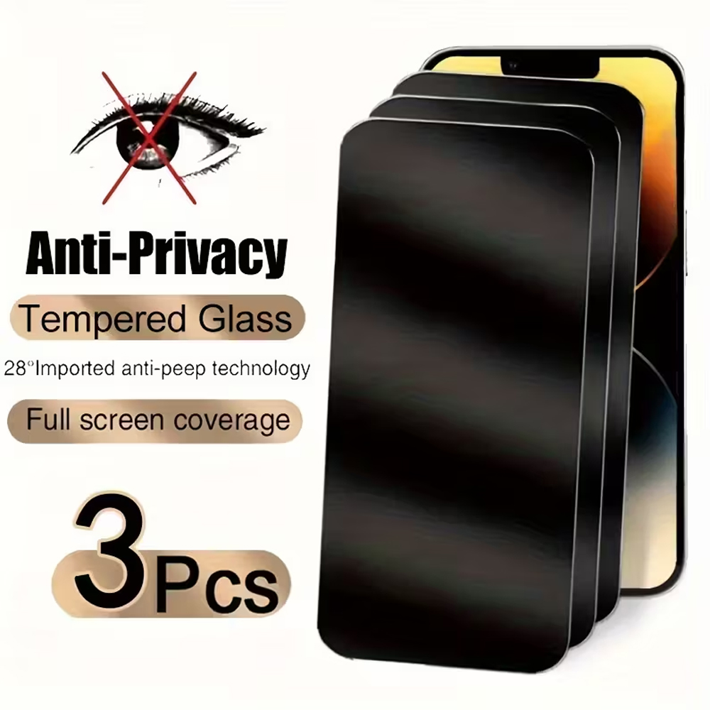 1-3 pièces de verre trempé ant - Anti Peek Privacy Tempered Glass avis et prix