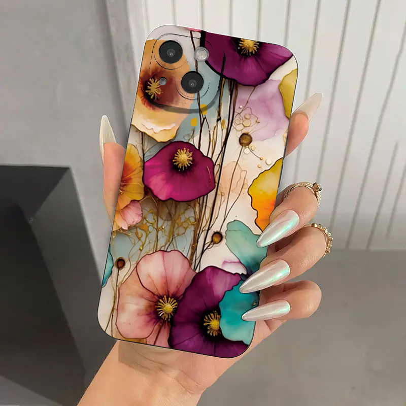 Coque de protection en TPU sou - Vintage Floral Pattern Soft Case avis et prix