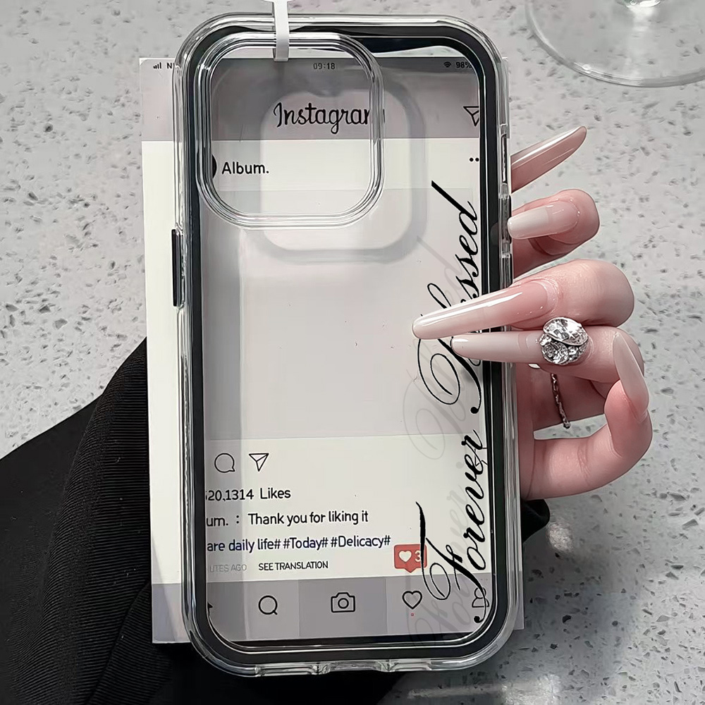 Coque de téléphone transparent - Clear Shockproof Bumper Case avis et prix