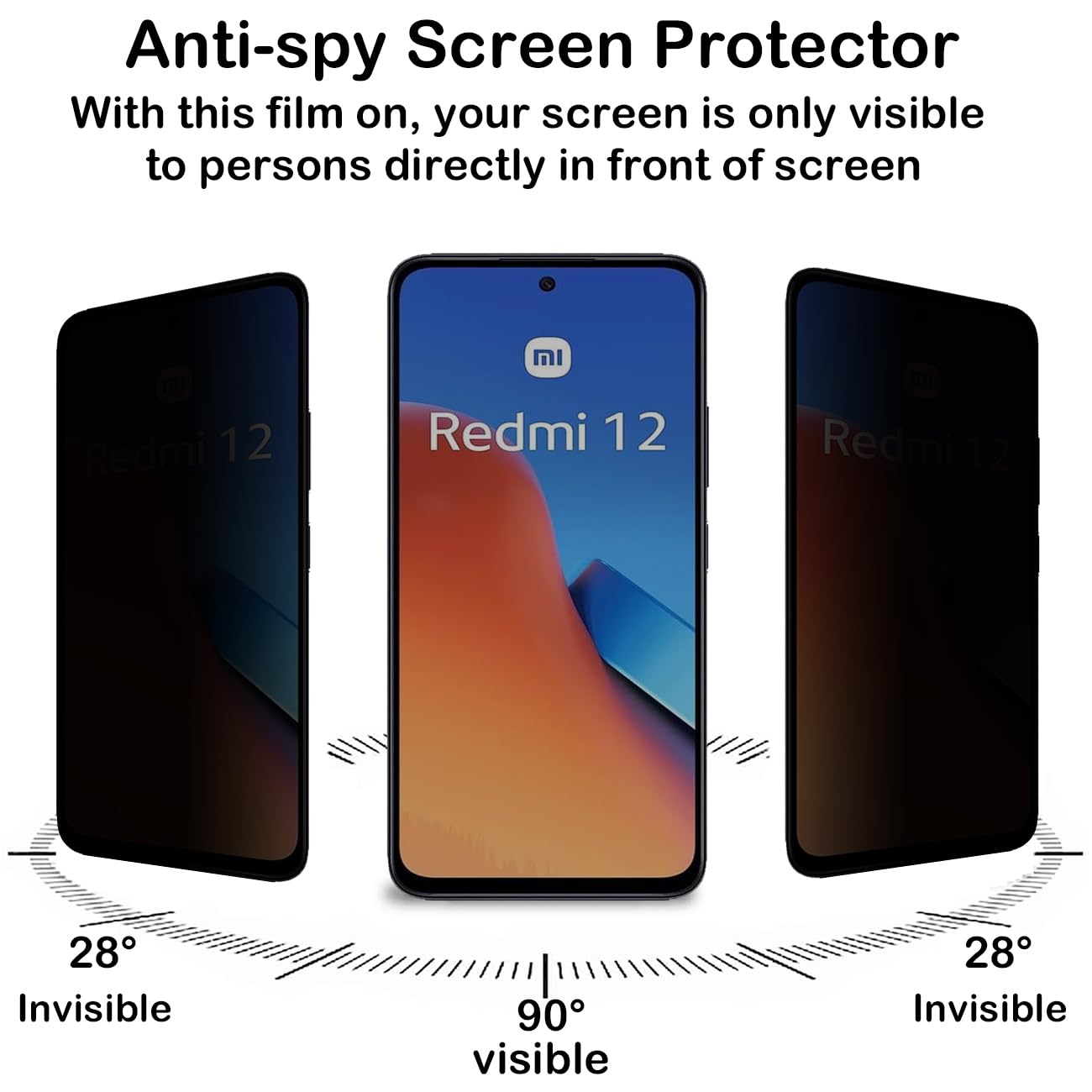 Protecteur d'écran Anti-espion - Anti Spy Privacy Glass Case avis et prix
