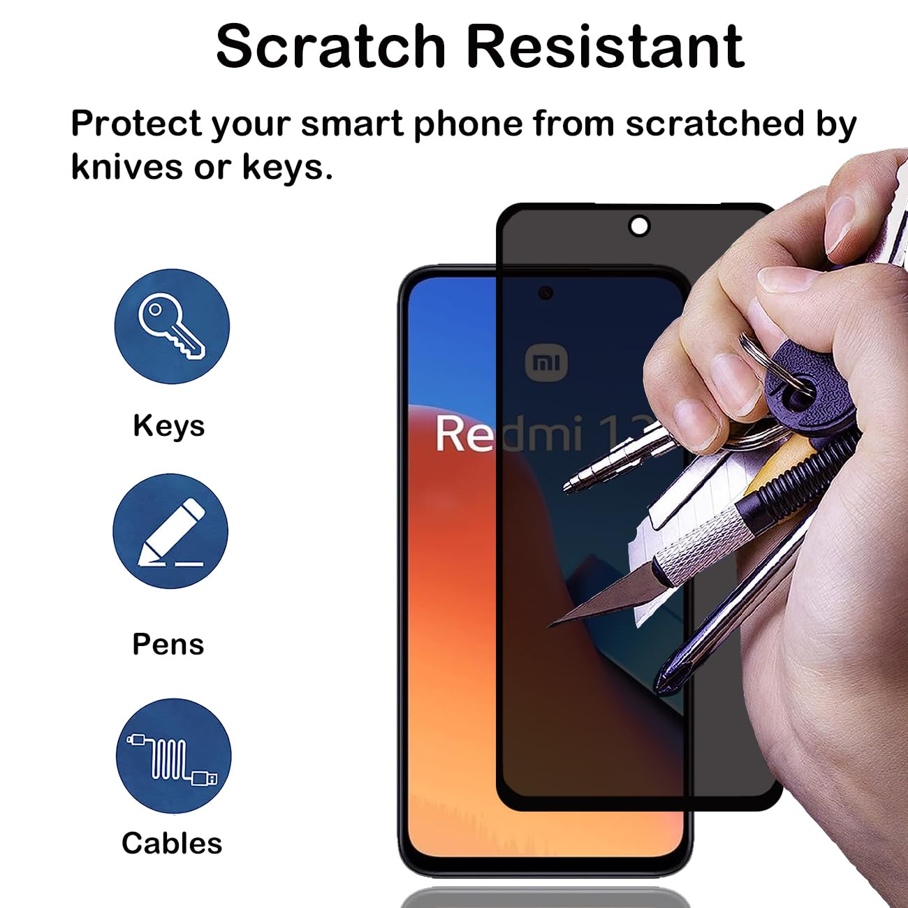 Protecteur d'écran Anti-espion - Anti Spy Privacy Glass Case avis et prix