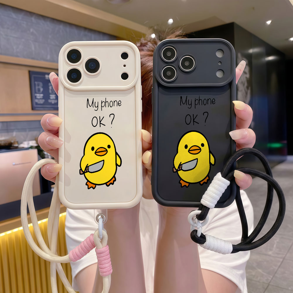 Coque de téléphone en TPU avec - Cute Cartoon Wrist Strap Silicone Case avis et prix