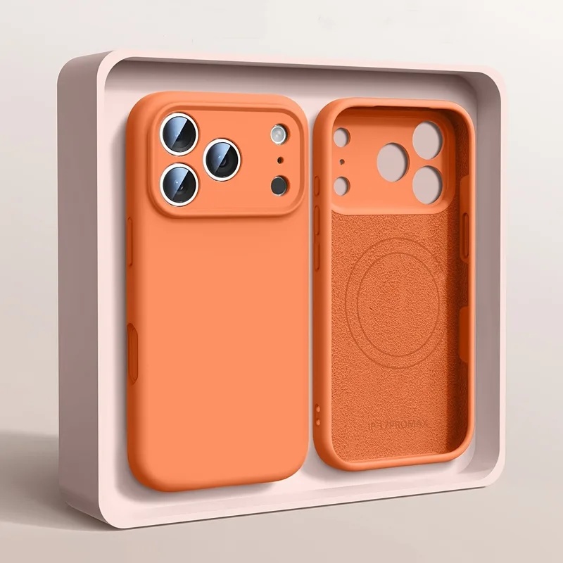 Coque de téléphone en silicone - Liquid Silicone Magnetic Phone Case avis et prix