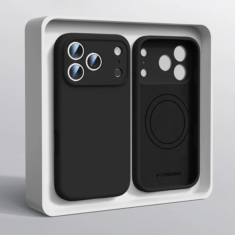 Coque de téléphone en silicone - Liquid Silicone Magnetic Phone Case avis et prix