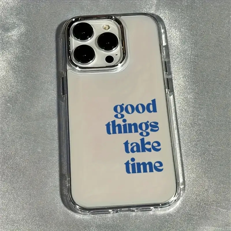 Good Things Take Time Coque de - Clear Shockproof Bumper Case avis et prix