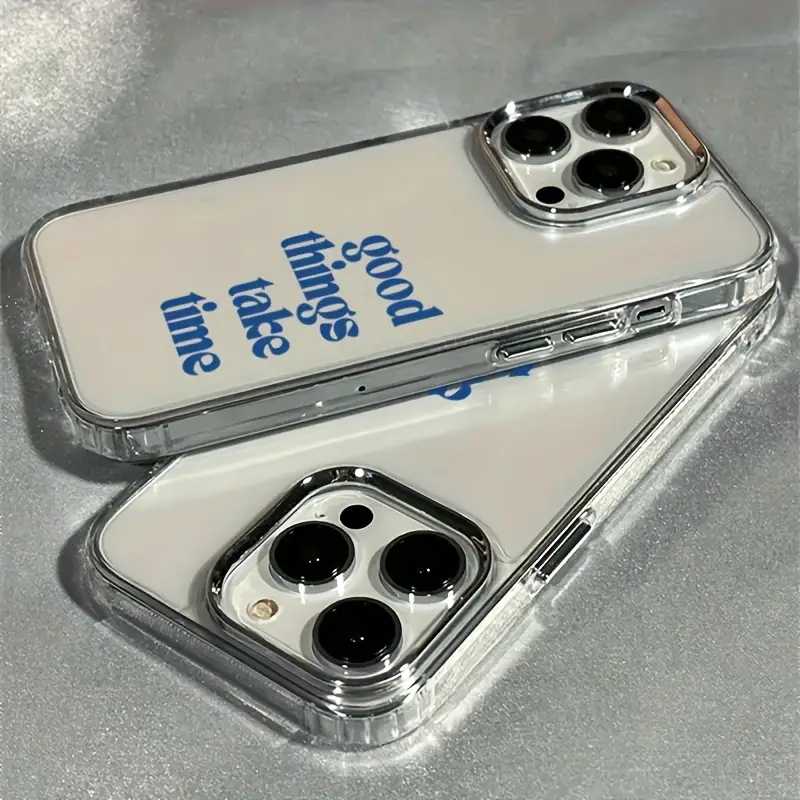 Good Things Take Time Coque de - Clear Shockproof Bumper Case avis et prix
