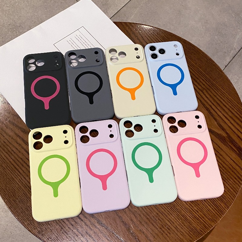 Coque de luxe en silicone liqu - Liquid Silicone Magnetic Phone Case avis et prix