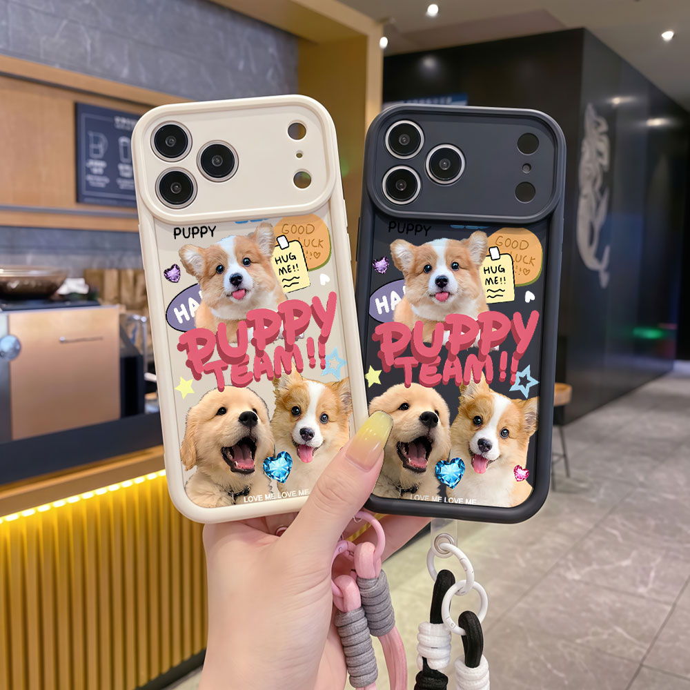 Coques de téléphone souples av - Cute Cartoon Wrist Strap Silicone Case avis et prix