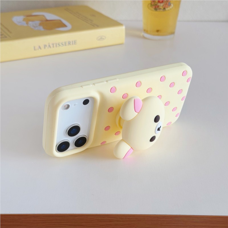 Coque de téléphone en silicone - Cute Cartoon Wrist Strap Silicone Case avis et prix