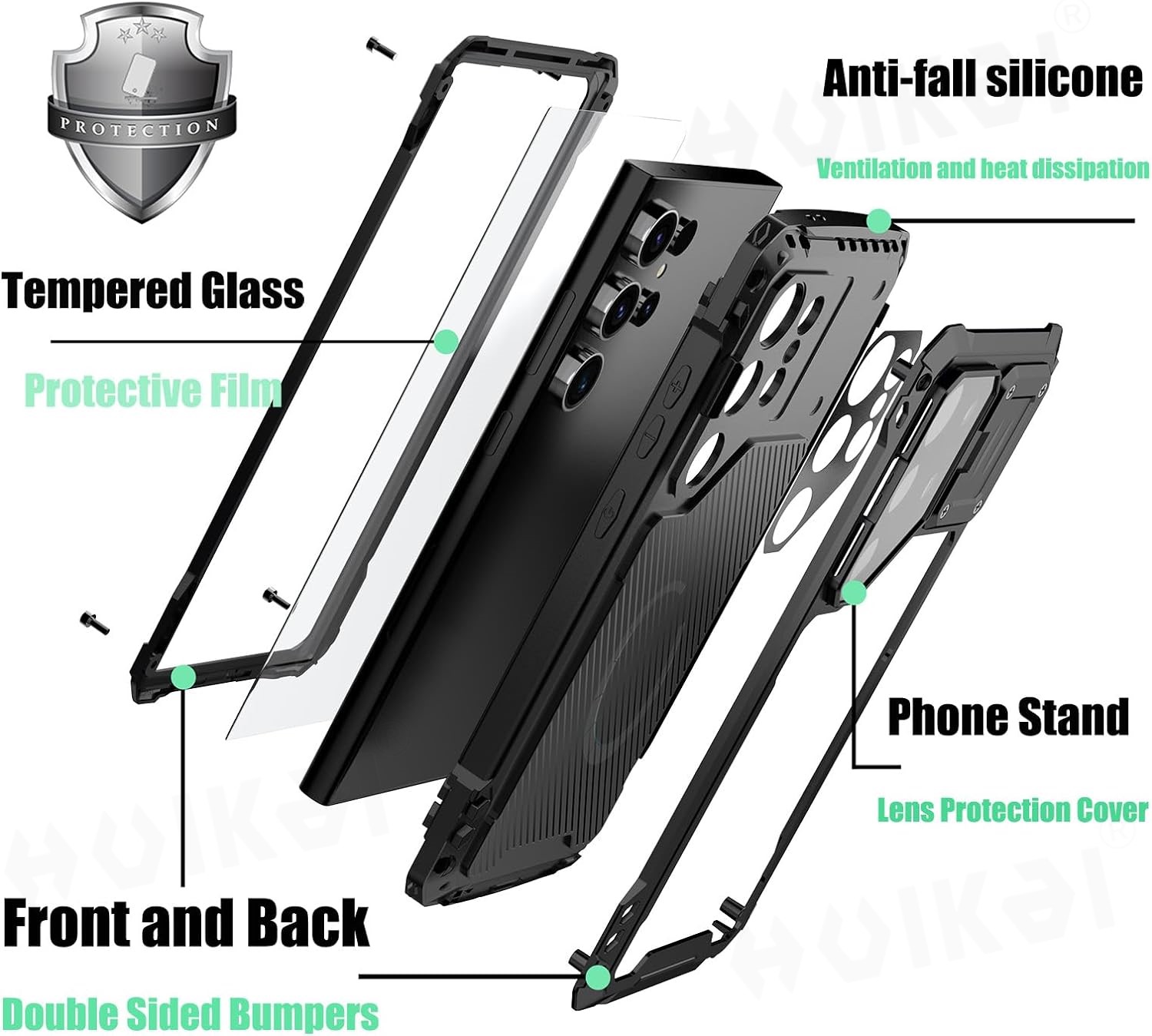 Coque pour Samsung Galaxy S24  - Heavy Duty 360 Full Body Protective Case avis et prix