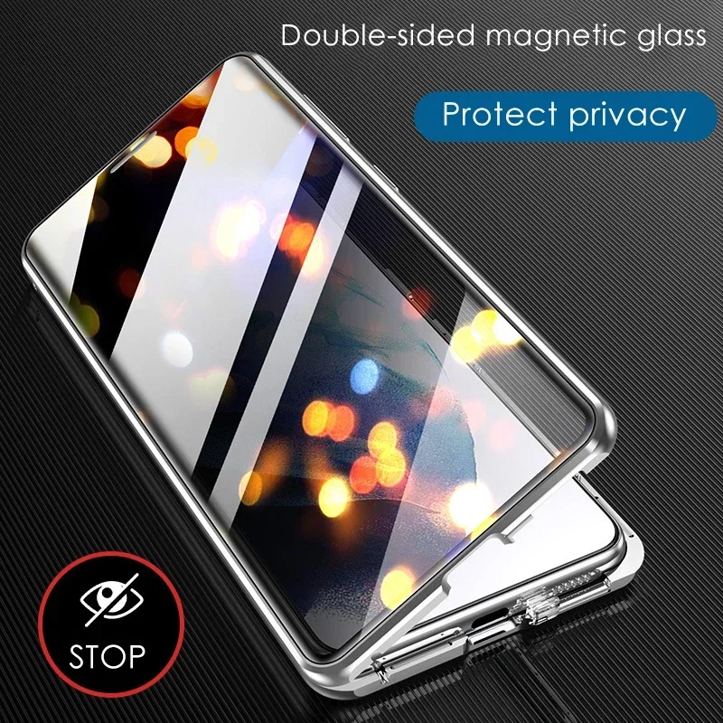 Coque de téléphone en verre tr - Anti Spy Privacy Glass Case avis et prix