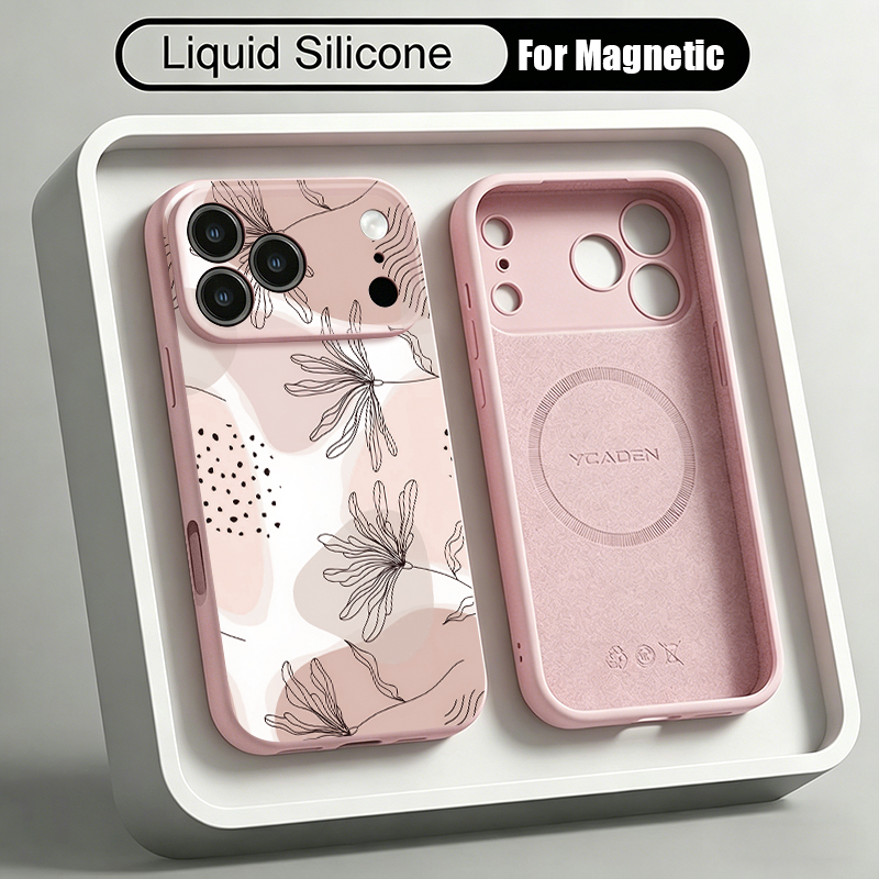 Coque de téléphone magnétique  - Liquid Silicone Magnetic Phone Case avis et prix