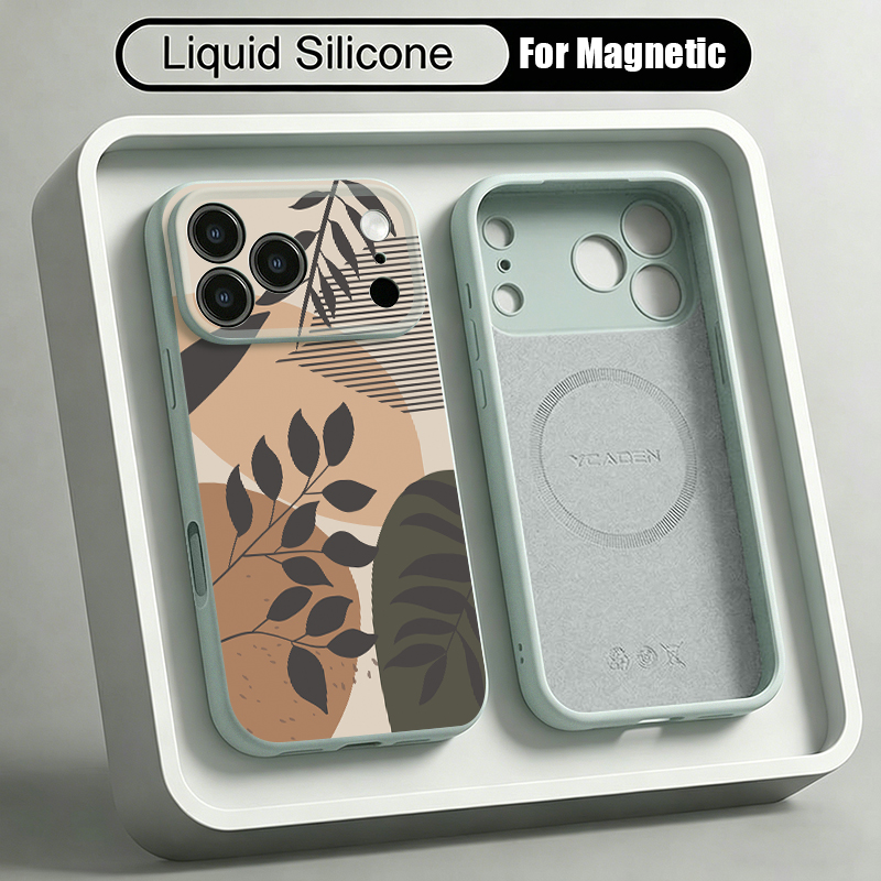 Coque de téléphone magnétique  - Liquid Silicone Magnetic Phone Case avis et prix