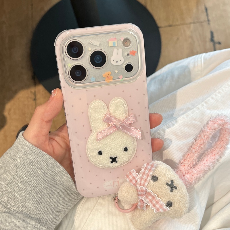 Coque de téléphone Kawaii mign - Cute Cartoon Wrist Strap Silicone Case avis et prix